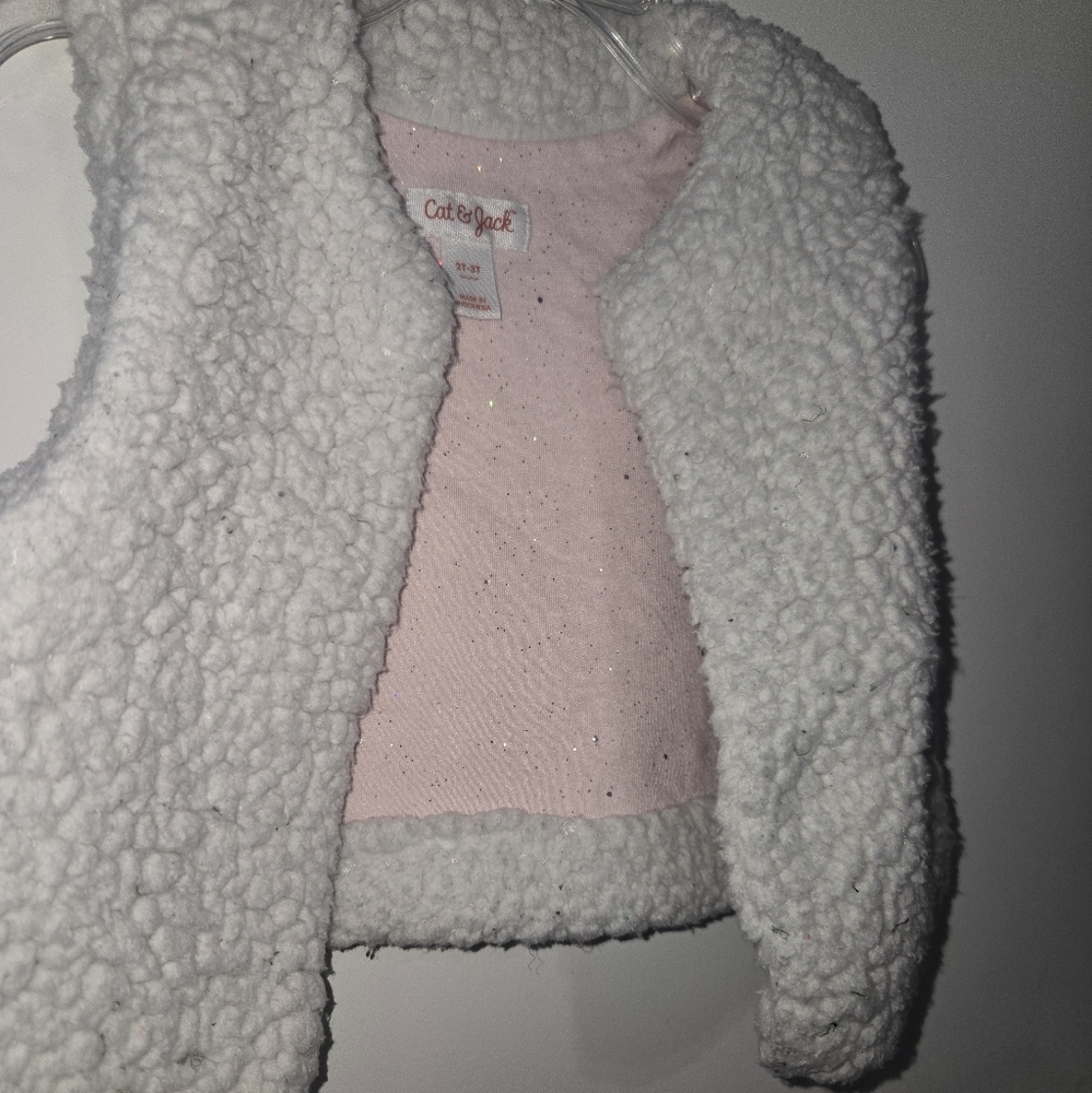 TODDLER SHEEP COSTUME VEST 2T-3T